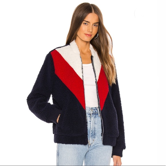 UGG Navy Annalise Teddy Bear Bomber Style Jacket - Picture 11 of 11